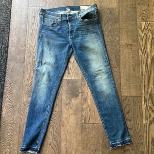 Rag & Bone high rise ankle skinny Jean